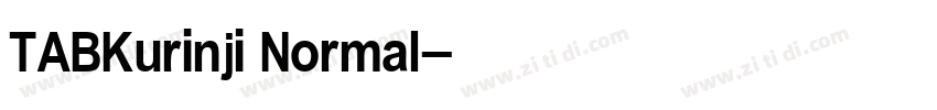 TABKurinji Normal字体转换